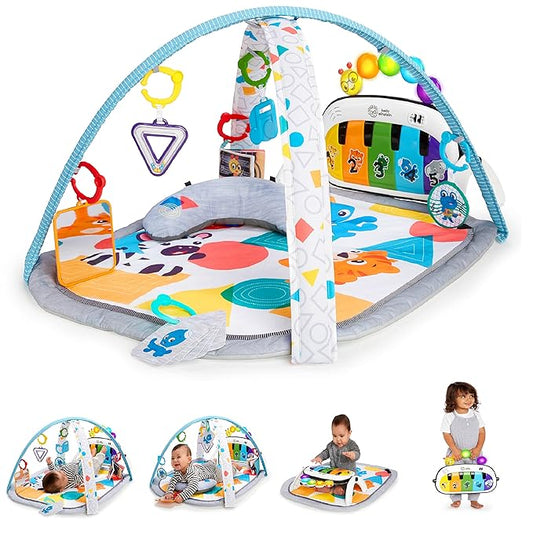 KOALA® - 4-in-1 Kickin' Tunes Music and Language Play Gym and Piano Tummy Time Activity Mat