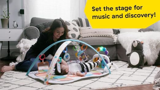 KOALA® - 4-in-1 Kickin' Tunes Music and Language Play Gym and Piano Tummy Time Activity Mat